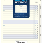 Filofax Notebook Refill A5 Month Planner 2027