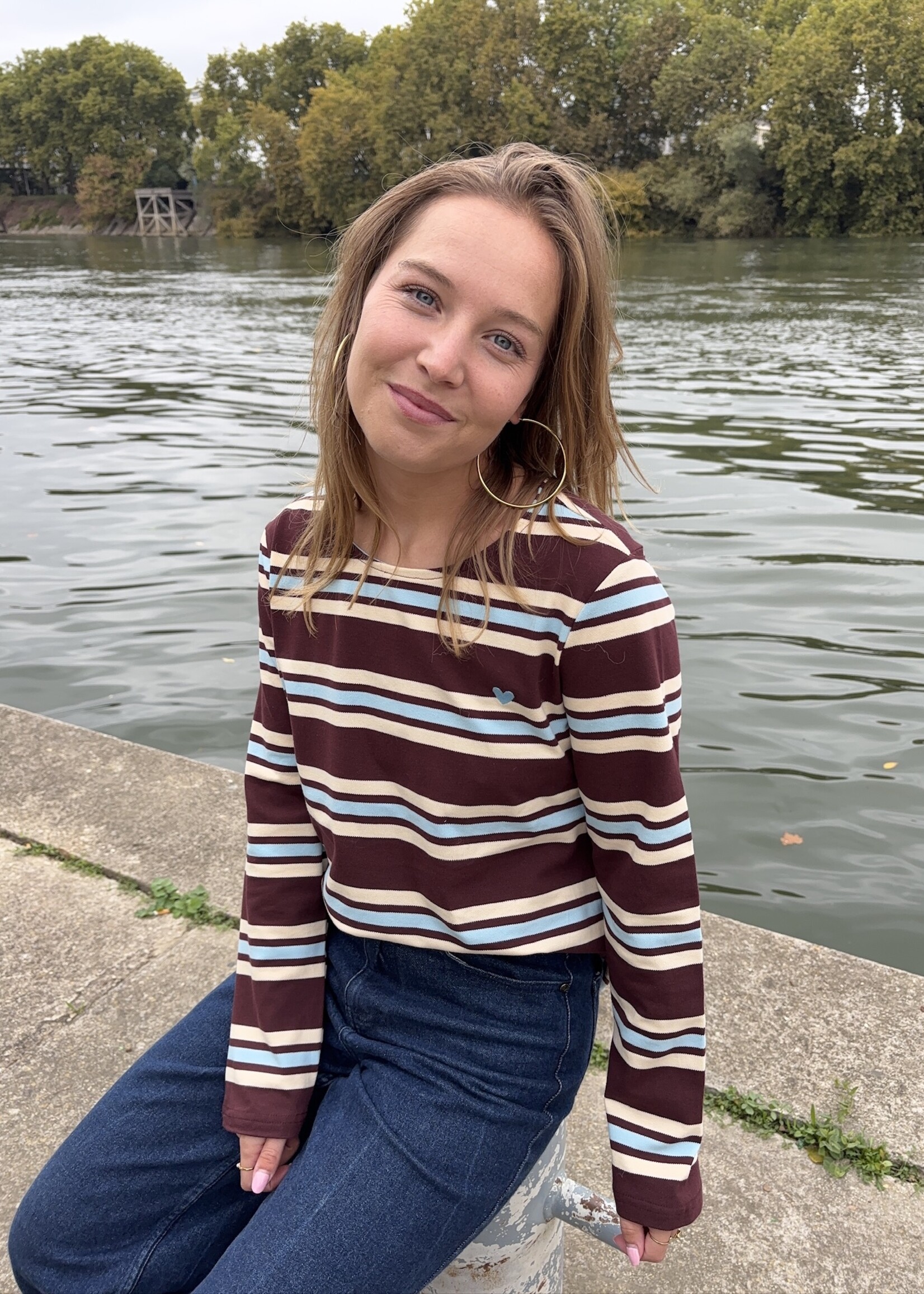 NOOR STRIPE LONGSLEEVE SHIRT