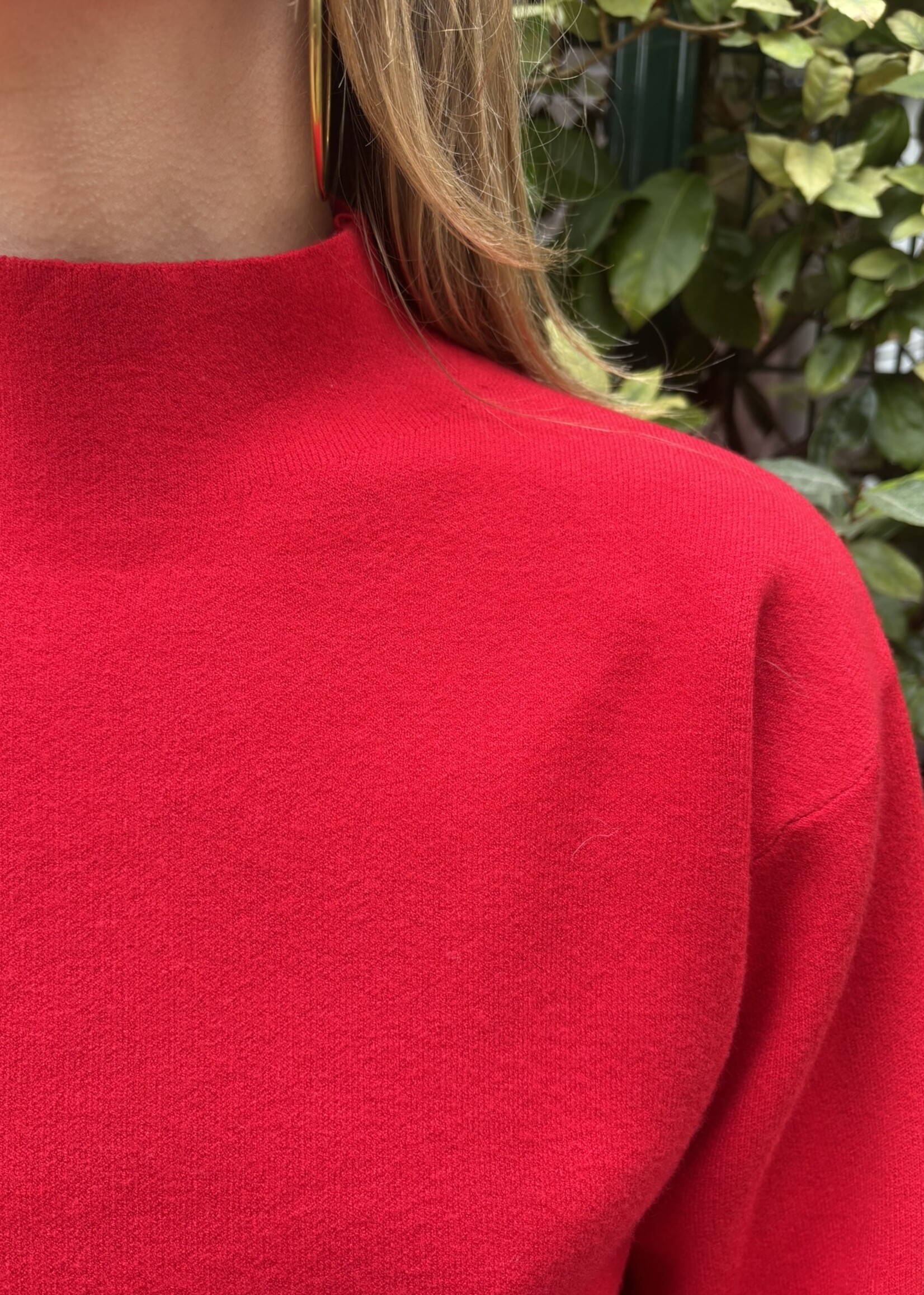 NELLA TURTLENECK CROP SWEATSHIRT