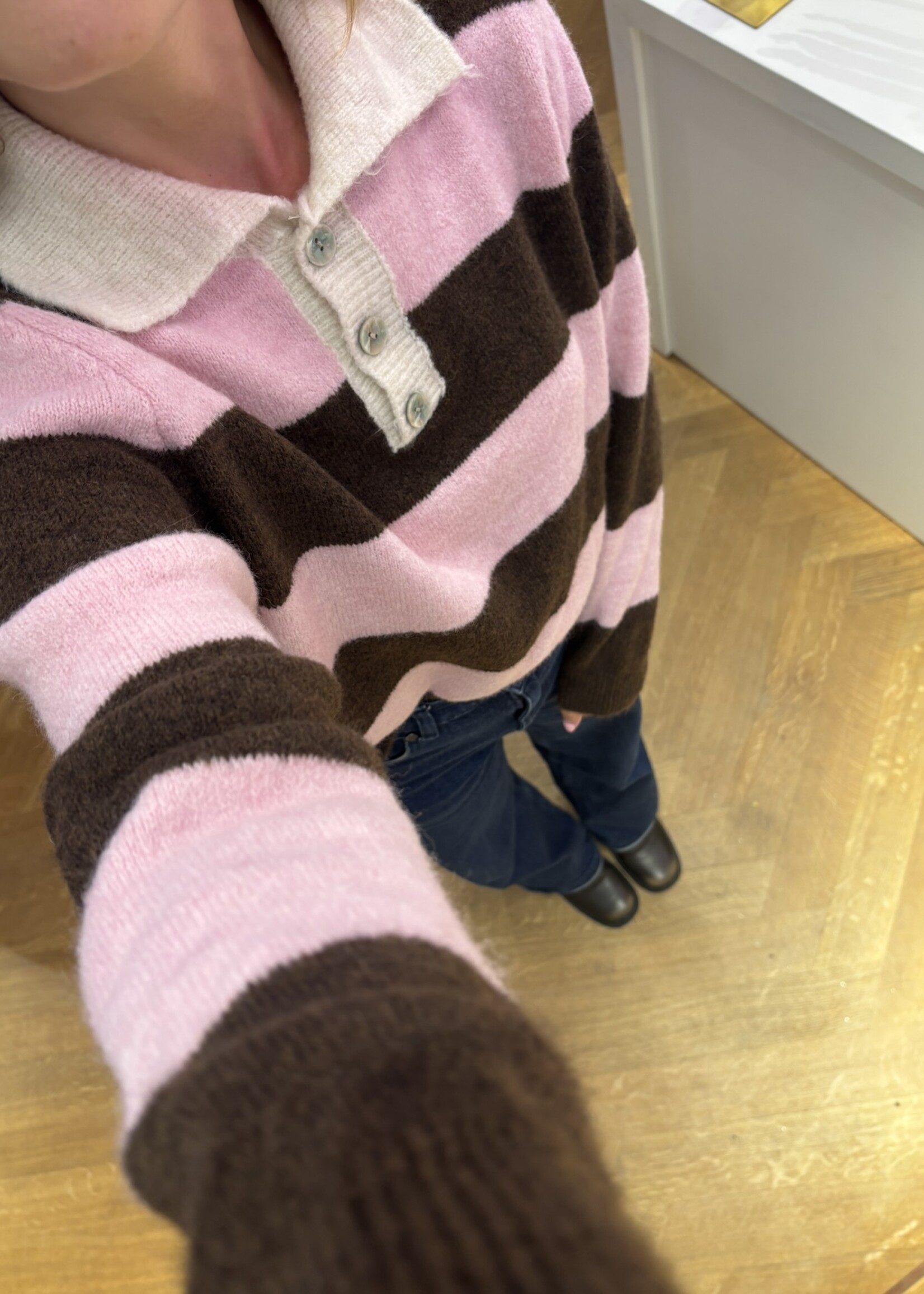 NILOU POLO STRIPED KNIT