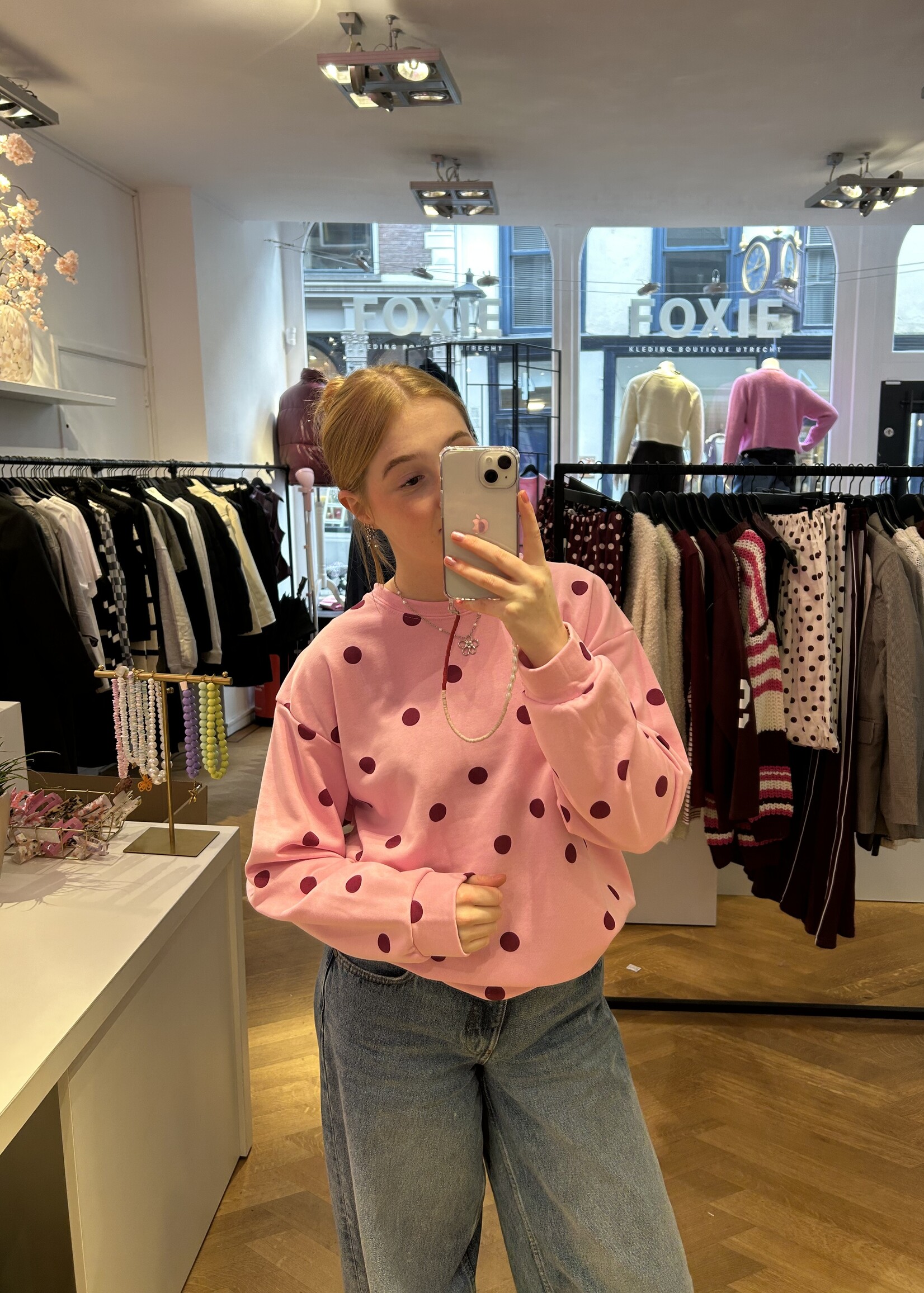 NOËLLE POLKA DOT SWEATER