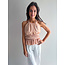 PINK PLISSE TOP ARABELLE