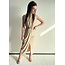 BEIGE DRESS WITH SPLIT JOYA