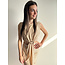 BEIGE DRESS WITH SPLIT JOYA