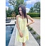 YELLOW SHORT TETRA DRESS MAGALI