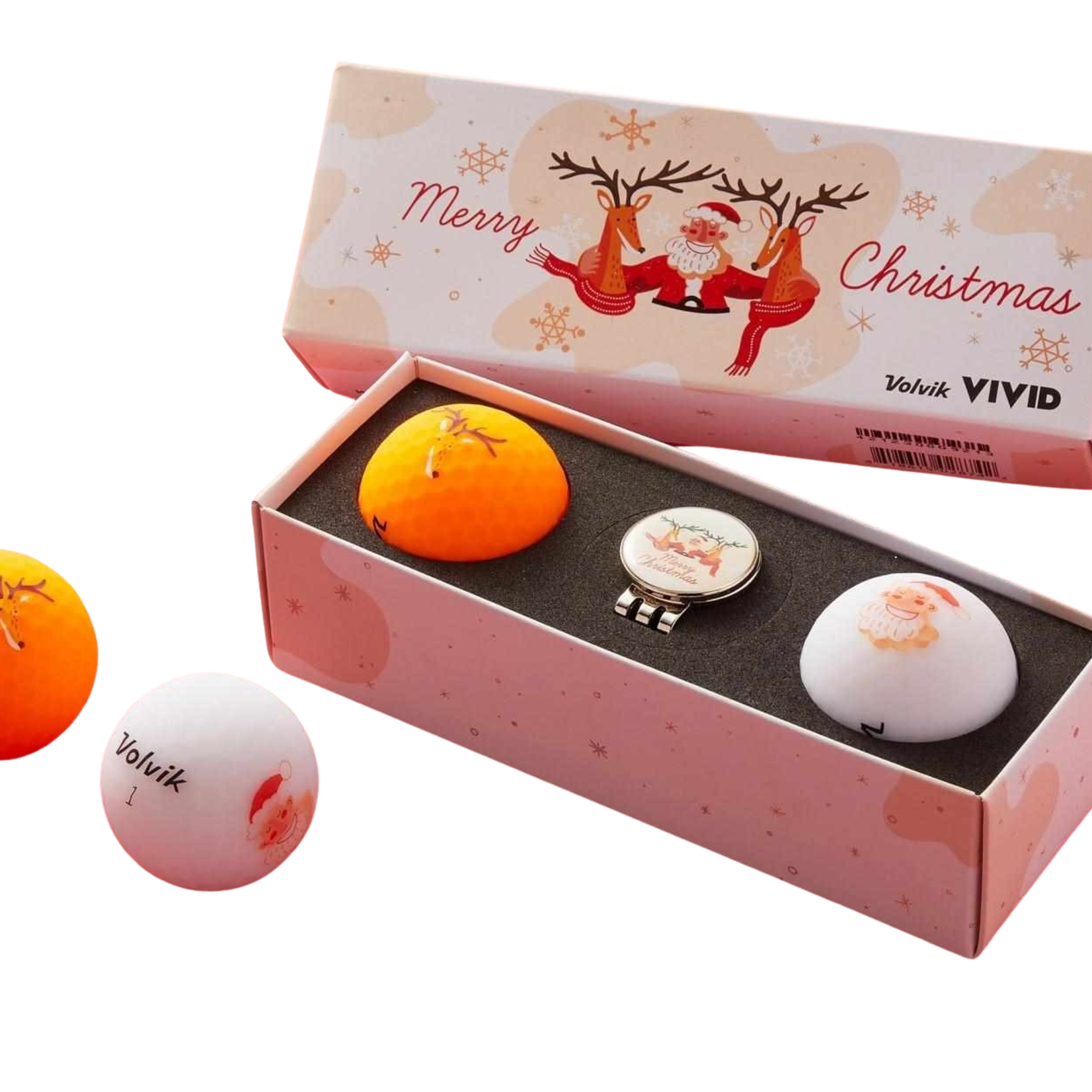 Volvik Volvik Vivid Merry Christmas 2 balls + marker