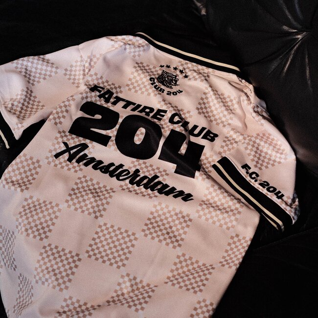 CLUB 204 | FC.204 Shirt | S,M,L,XL | Polyester | Checked Beige