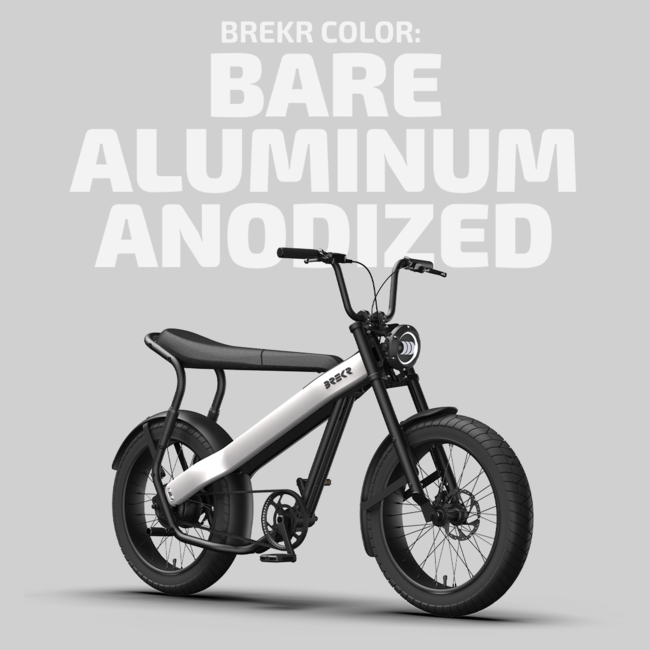 BREKR | F250 | 250W |  Bare Aluminium Anodized | 50km