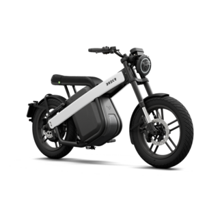 Brekr B4000 | 45km | White | Black Seat & Grips | 4000wh Dual Battery | 100-140 KM