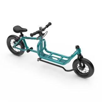 Super Bicycles SUPER Mighty Junior | Cargo Loopfiets | 1-8 jaar | Blue green
