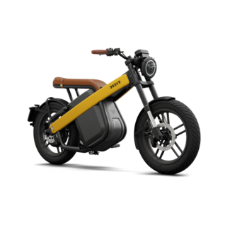 Brekr B4000 | 45km | Electric Yellow | Brown Seat & Grips | 2000wh | 50-70 KM
