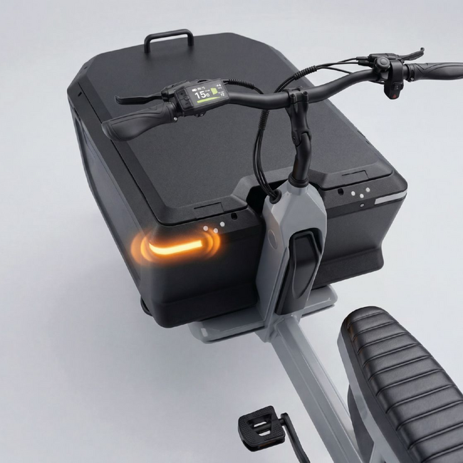 STOER Bikes | CARGO X | Hard Box Cover | Lock | Black