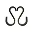 SUPER BICYCLES | Super Hooks | Plastic | Black