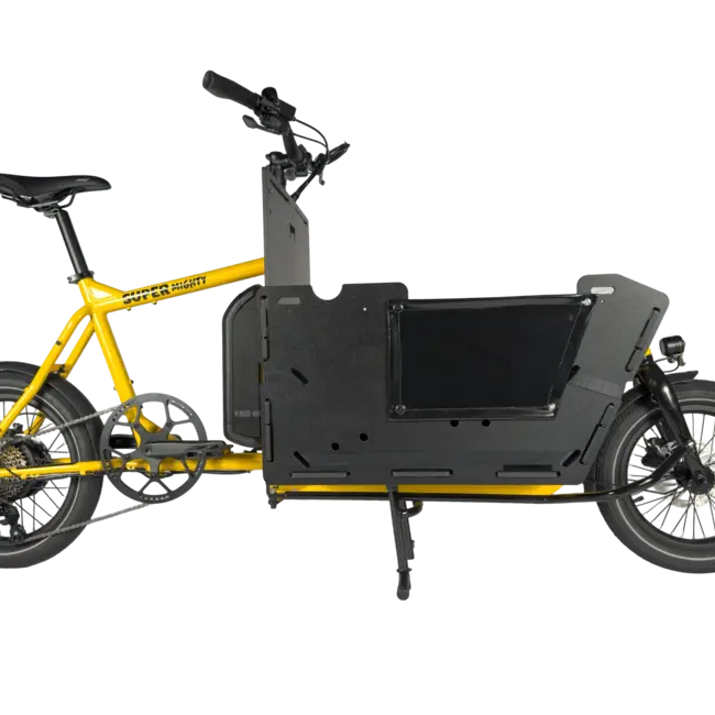 SUPER BICYCLES | SUPER Mighty | Cargo KidsBox | Lage instap | Black