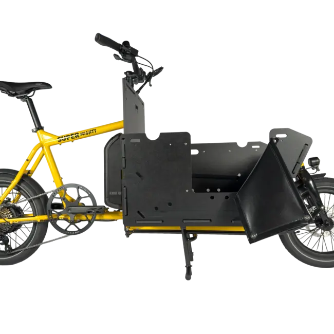 SUPER BICYCLES | SUPER Mighty | Cargo KidsBox | Lage instap | Black