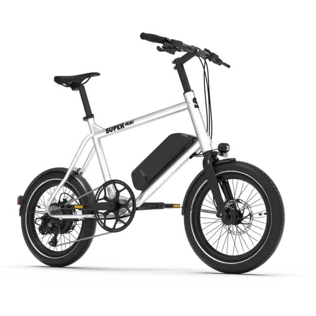 SUPER BICYCLES | SUPER Mini | 250w | 522 Wh | Raw Aluminium
