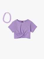 Sarabanda T-Shirt + Necklace Lila
