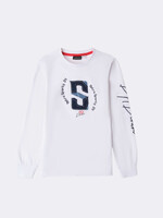 Sarabanda Longsleeve White Boy Retro Sport