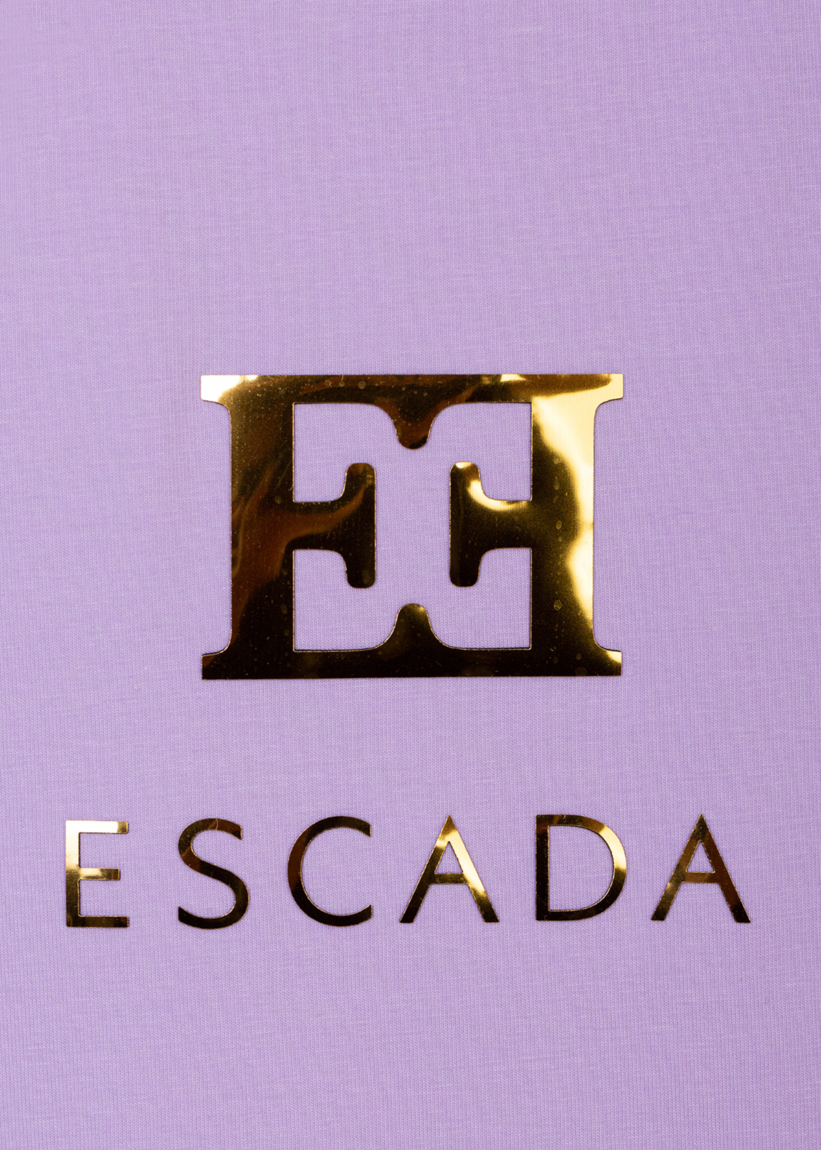 Escada Metallic Logo T-shirt in Purple