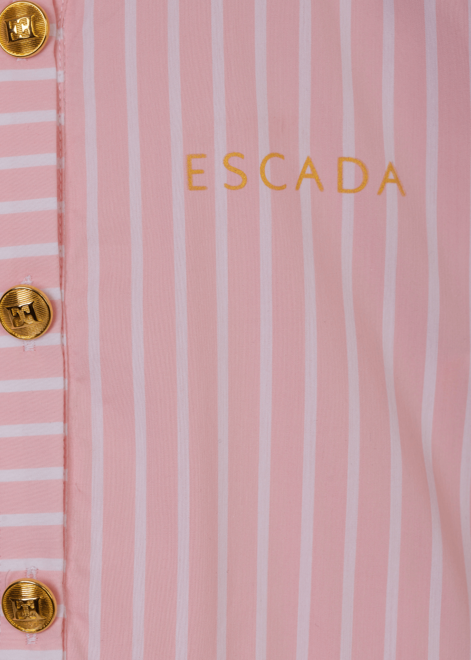Escada Striped Dress Pink