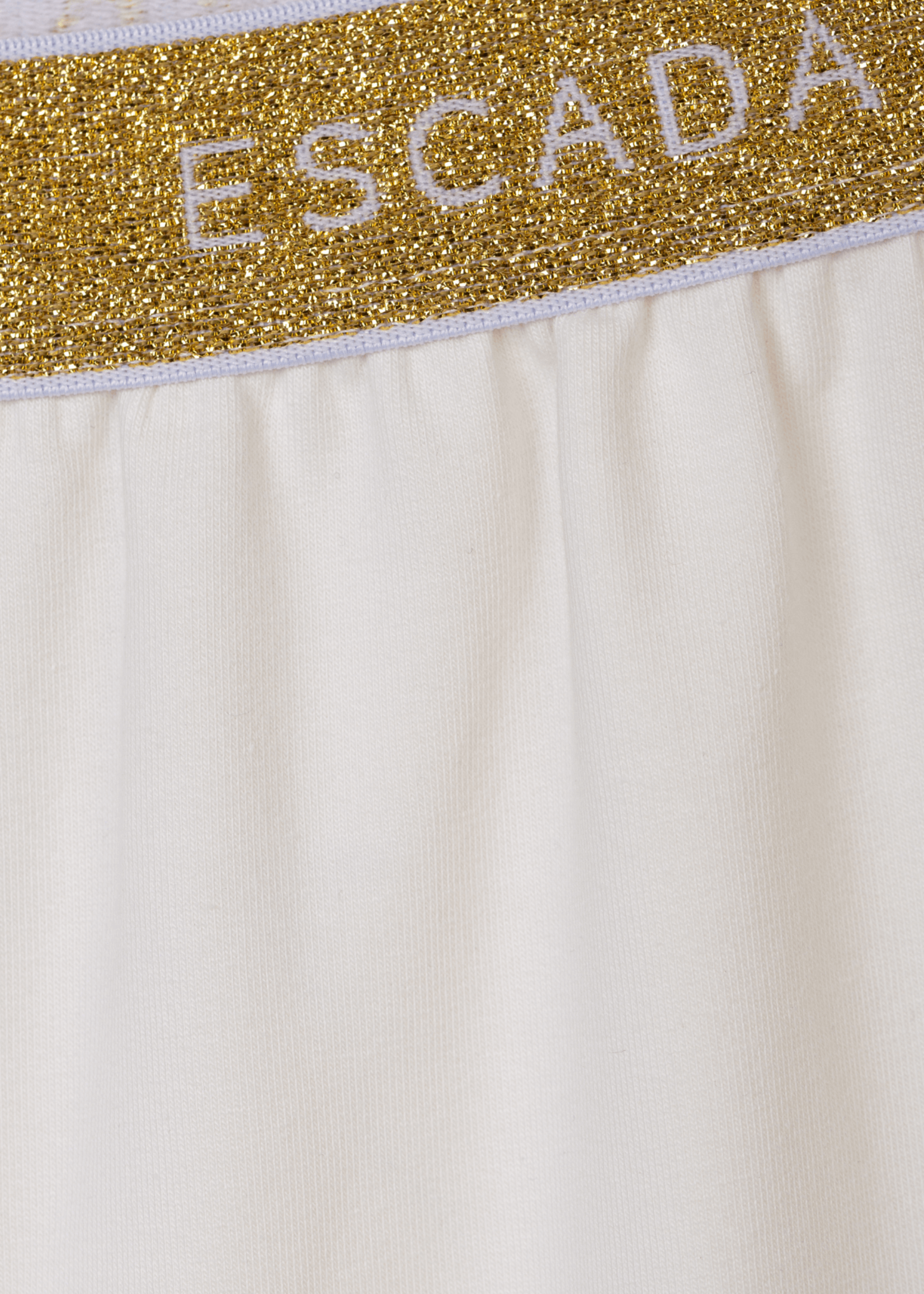 Escada Sweatpants White with Glitter Waist