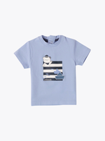 Minibanda T-shirt Blue Bear