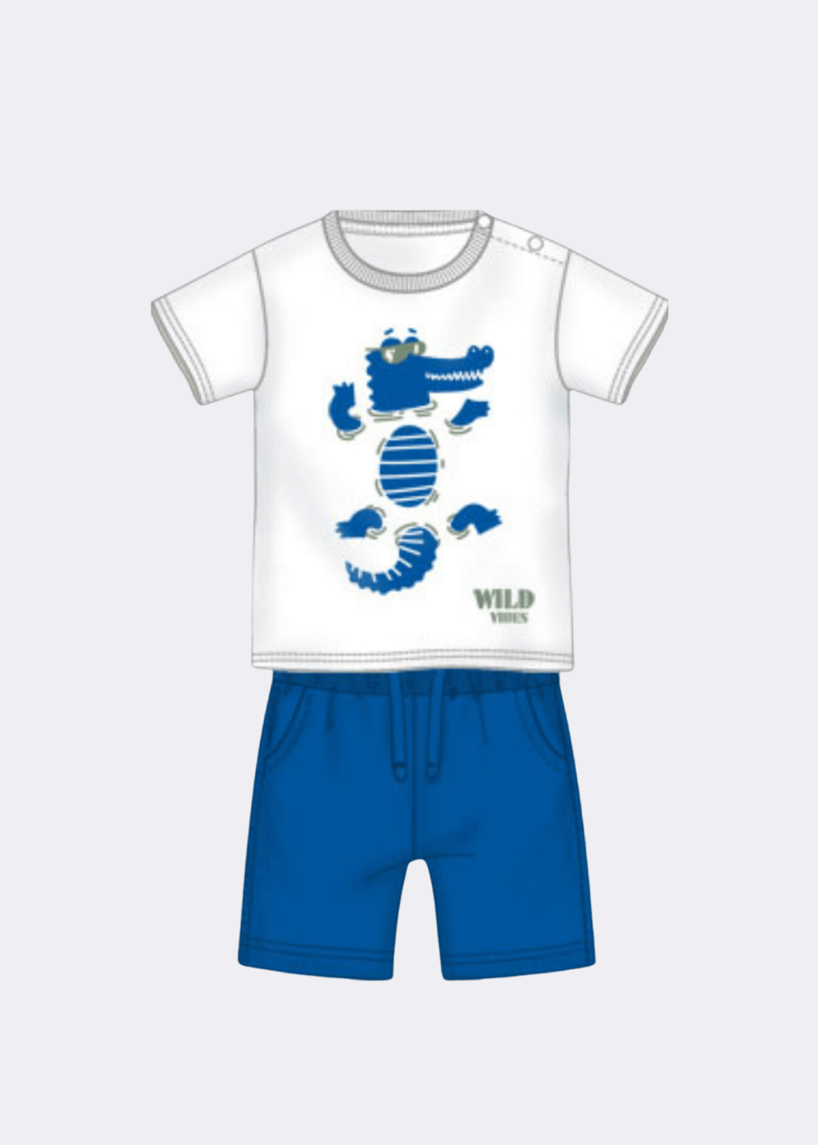 iDO Outfit Krokodil Blauw