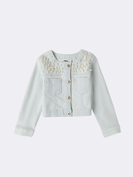 iDO Denim Jacket Pearls