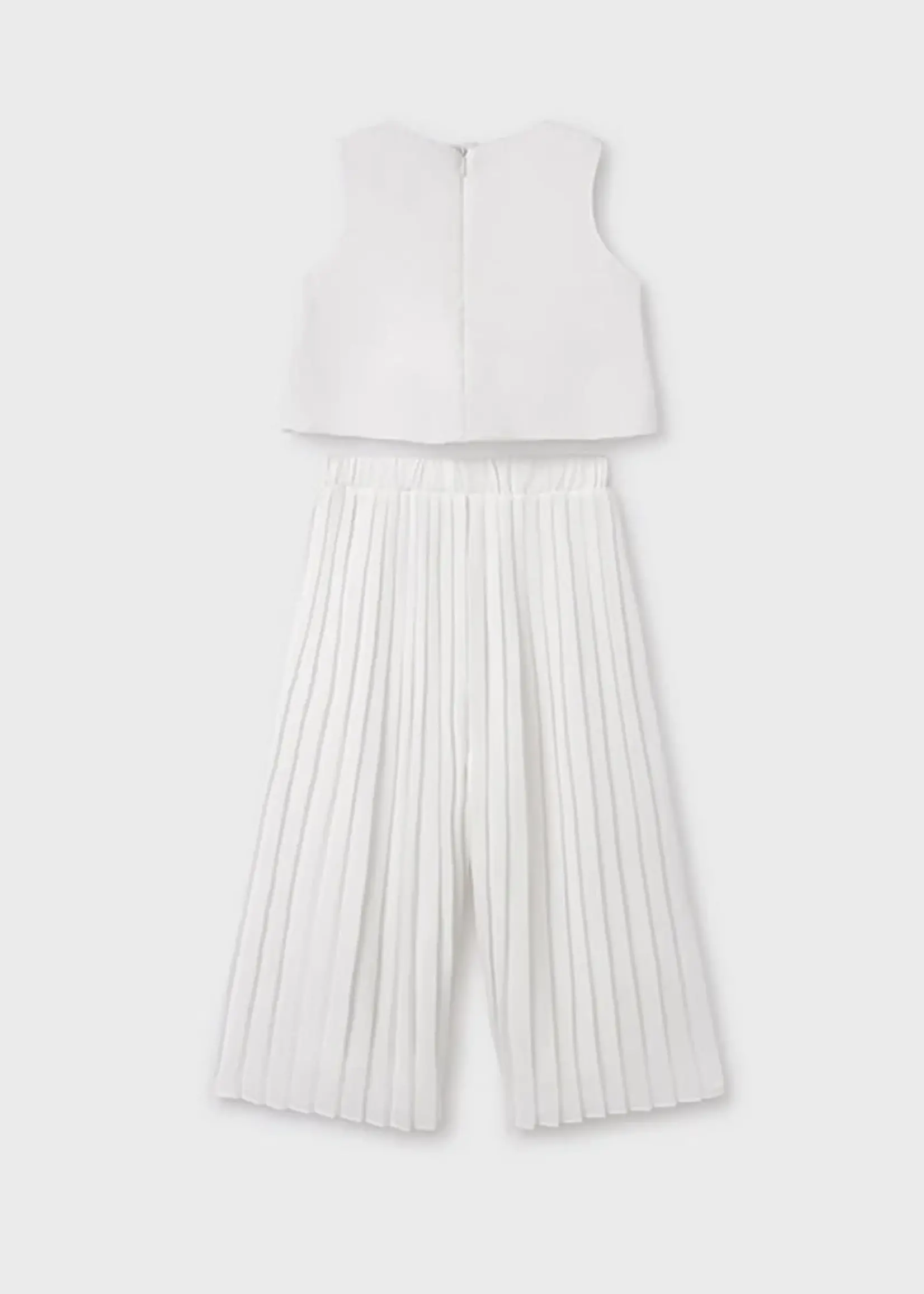 Abel & Lula Pleated Crepe Pants Set