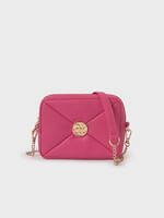 Abel & Lula Padded handbag Fuchsia