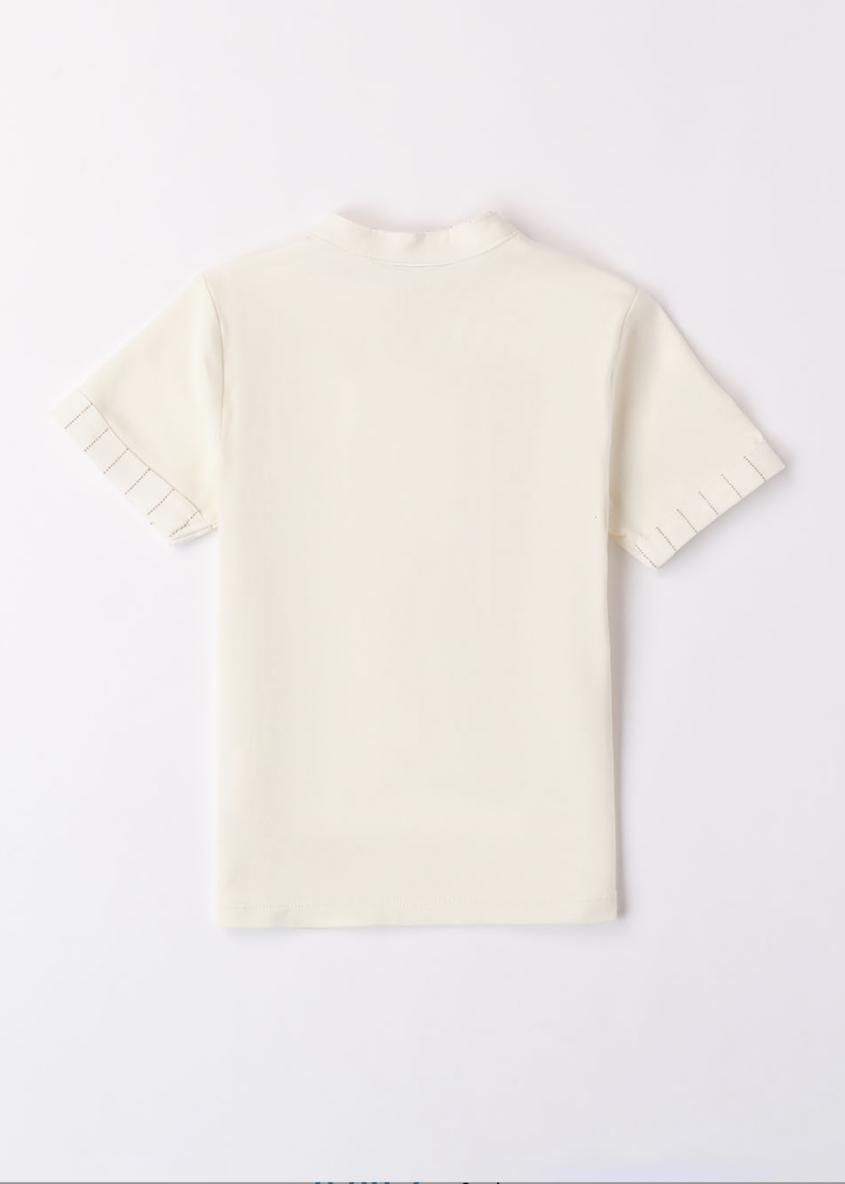 Sarabanda T-Shirt Blanc Noeud Beige