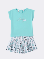 iDO Short Sleeved Set Turquoise