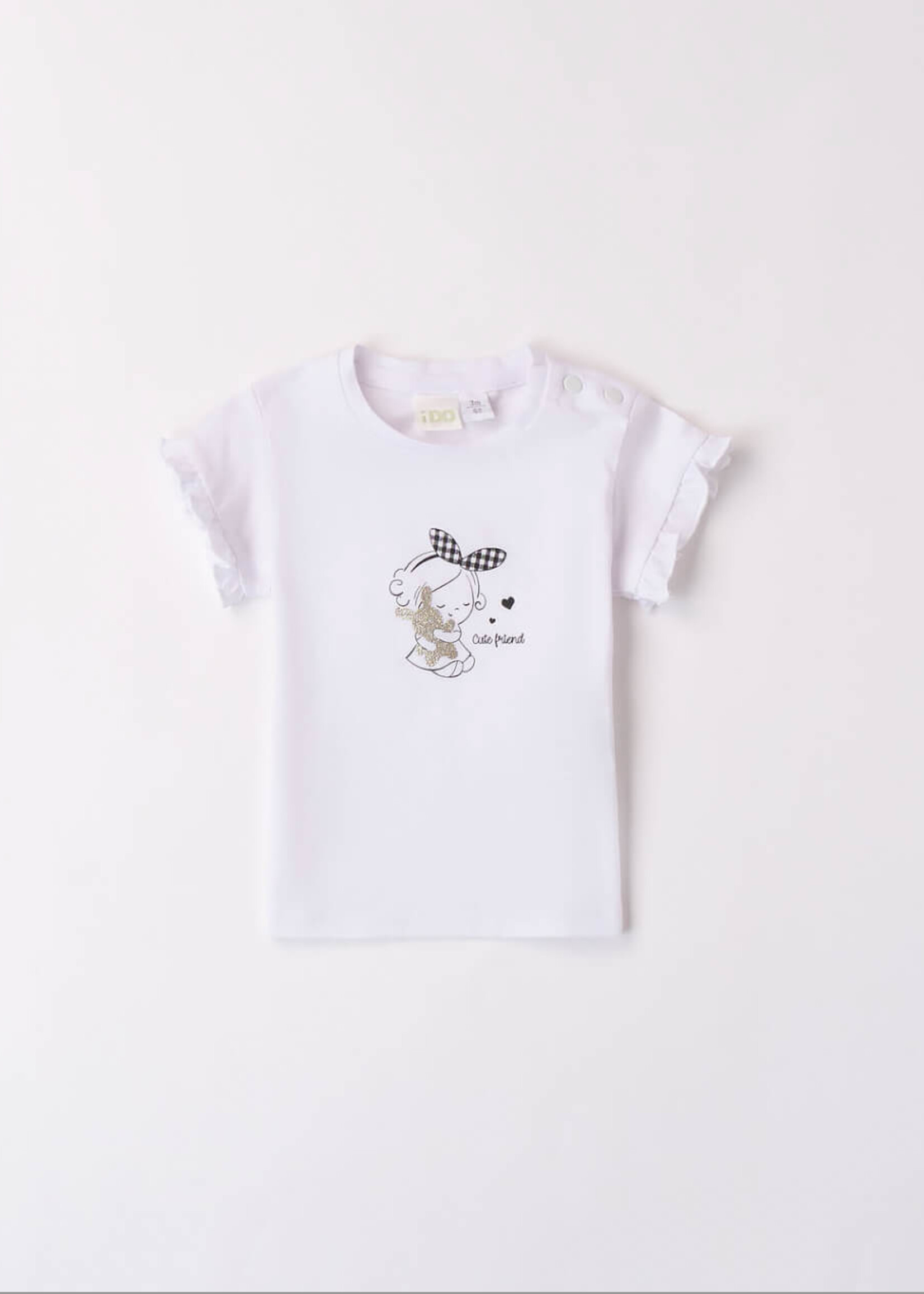 iDO T-shirt Blanc Fille
