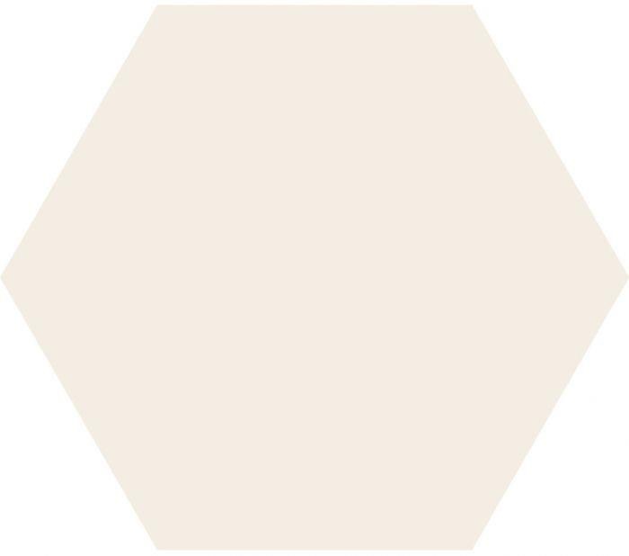 Hexagon Timeless Ivory mat 15x17
