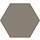 Hexagon Timeless Taupe mat 15x17