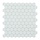 Mozaiek hexagon white 3.5x3.5cm