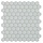 Mozaiek hexagon light grey 3.5x3.5cm