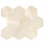 Onyx Ivory mozaiek pulido hexagon op net van 26x30