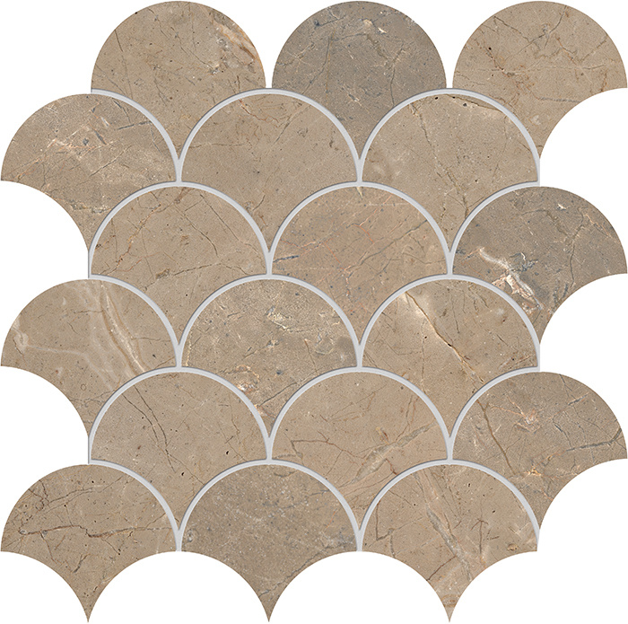 Golden Age Beige visschub mozaiek