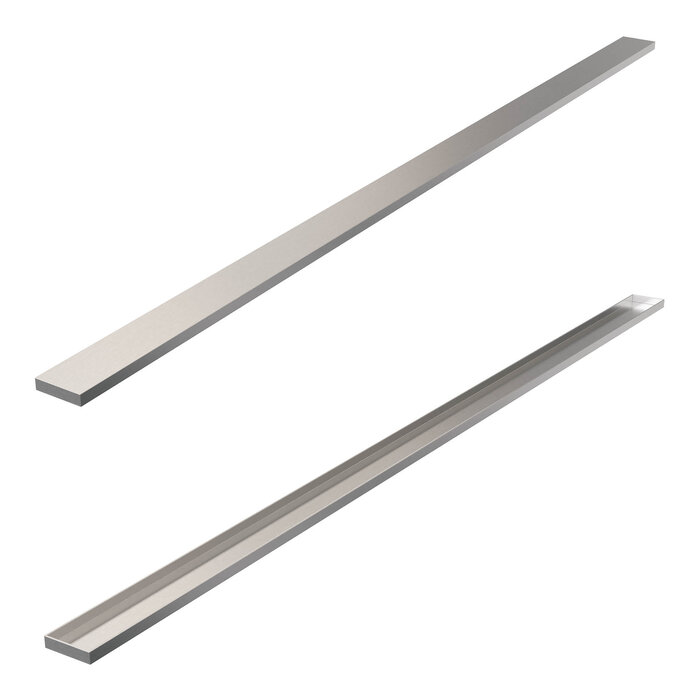 Brauer Multifunctioneel rooster van geborsteld RVS - 7 x 160 afmetingen