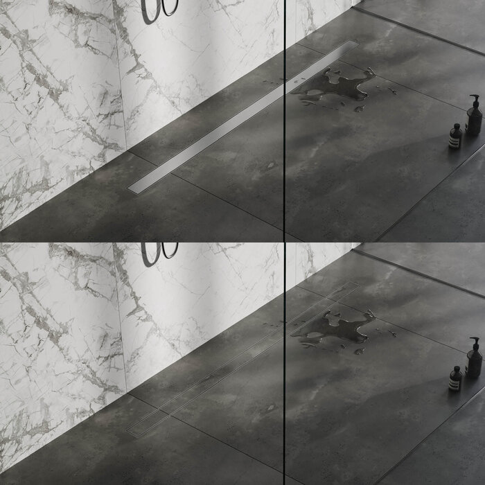 Brauer Multifunctioneel rooster van geborsteld RVS - 7 x 160 afmetingen