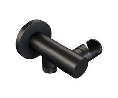 Brauer Mat zwarte thermostatische inbouw badkraan met drukknoppen SET 04