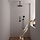 Black Carving thermostatische inbouw regendouche SET 12 met 30 cm douchekop, plafondarm en 3-standen handdouche