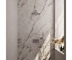 Brauer Brushed Edition thermostatische inbouw regendouche | SET 50 | 30 cm douchekop | rechte muurarm | staaf handdouche | wandaansluitbocht