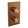 Copper Carving thermostatische regendouche SET met 3-weg omstelling en koper geborstelde afwerking