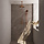 Koperen thermostatische inbouw regendouche set - 30 cm douchekop, plafondarm, 3-standen handdouche en glijstang koper geborsteld