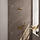 Gouden thermostatische inbouw regendouche SET 51 met drukknoppen, 20 cm douchekop, gebogen muurarm, handdouche, doucheslang en wandaansluitbocht (PVD geborsteld)