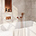 BRAUER Copper Edition thermostatische inbouw badkraan met drukknoppen SET 04 met uitloop en 3-standen handdouche en doucheslang en wandaansluitbocht koper geborsteld PVD