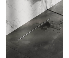 Brauer Draaibare sifon bij RVS geborstelde BRAUER Douchegoot XS met flens (3 x 80)