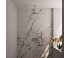 Brauer Chrome Carving thermostatische inbouw regendouche set 53 with 20 cm douchekop